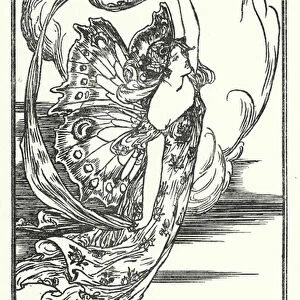 Illustration for Poems by John Keats: Fancy (litho)