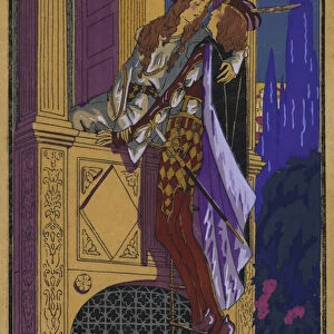 Illustration for Shakespeares Romeo and Juliet (colour litho)