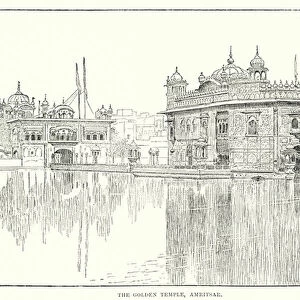 India: The Golden Temple, Amritsar (engraving)