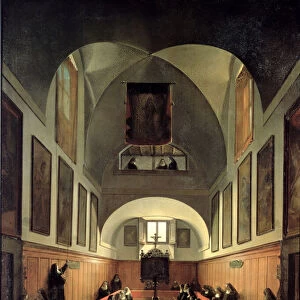 The initiation of a young novice from Albano in the choir of the convent of St