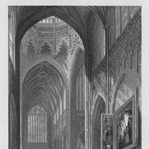 Interior of Antwerp Cathedral (engraving)
