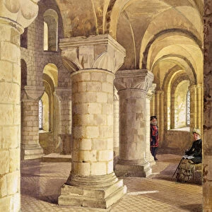 Interior View of St. Johns Chapel, Tower of London, 1883 (w / c on paper)