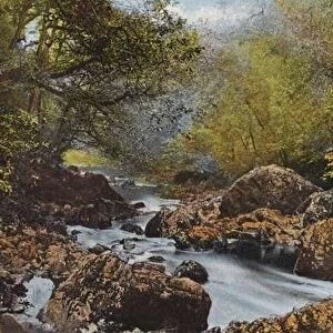 Ireland: In The Dargle, County Wicklow (coloured photo)
