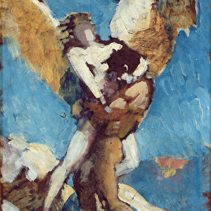 Jacob Wrestling with the Angel, c. 1876 (oil on canvas)