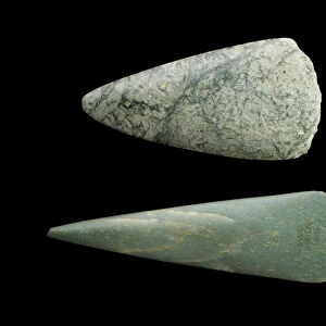 Jadeite axes, Neolithic Period (central Europe), c. 5500-c. 1800 BC (jadeite)