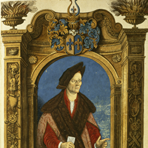 Jakob Fugger, from Geheim Ehrenbuch des Fuggerschen Geschlechts (pen