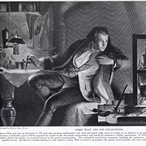 James Watt and the Steam-Engine, illustration from Hutchinson