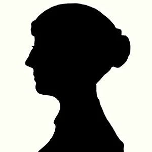 Jane Austen, English novelist (engraving)
