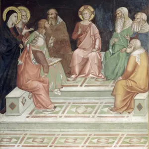 Jesus with the Doctors, from a series of Scenes of the New Testament (fresco)