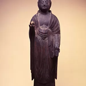 Jizo Bosatsu, Late Heian / Fujiwara Period, 11th - 12th century (wood)