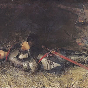 Joan of Arc Asleep, 1895 (oil on canvas)