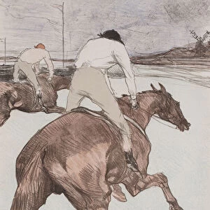 The Jockey, 1899 (colour litho)
