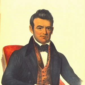 John Ross, a Cherokee chief, 1854 1848 (hand-coloured litho)