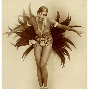 Josephine Baker c. 1929 (sepia photo)