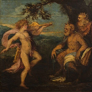 The Judgement of Midas (oil on wood panel)