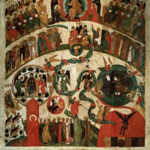 Last Judgement, Novgorod Icon (tempera on wood)