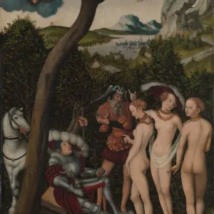 The Judgement of Paris, c. 1528 (oil on beech)