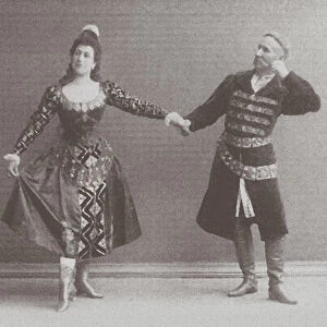 Julia and Felix Kschessinsky in the mazurka (Polish dance) in the original Ivanov / Petipa