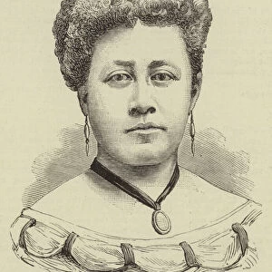 Kapiolani, Queen of the Sandwich Islands (engraving)