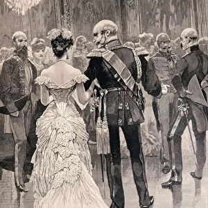 The King of Prussia at a Court Ball in 1862, Pointing Out Bismarck, his New Minister of State