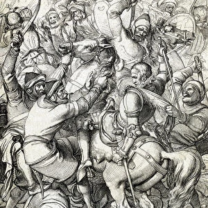 King Sebastian I of Portugal (1554-1578) captured in the Battle of Alcacer-Quibir (Ksar el-Kebir or Battle of the Three Kings) on 4/08/1578 in Morocco (King Sebastian I of Portugal capture at The Battle of Ksar El Kebir)