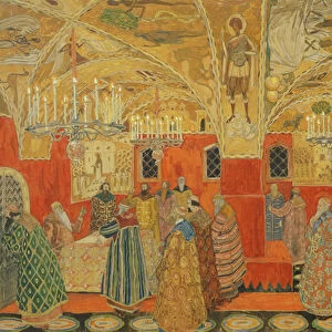 In the Kremlin, scene from the opera Boris Godunov by M. Mussorgsky
