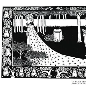 La Beale Isoud at Joyous Gard, illustration from Le Morte d Arthur, pub
