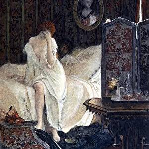 La femme adultere. Illustration de Auguste Francois Gorguet (1862 - 1927) pour "