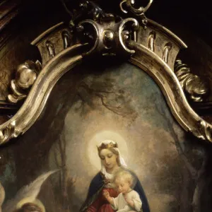 Our Lady of the Rosary (oil on canvas)