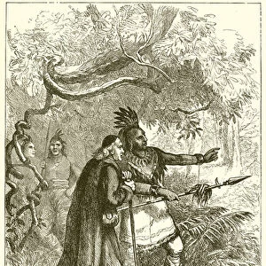 Lamberville sent away by the Onondagas (engraving)