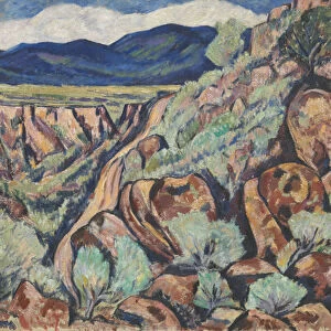 Landscape, New Mexico, 1919-20 (oil on canvas)