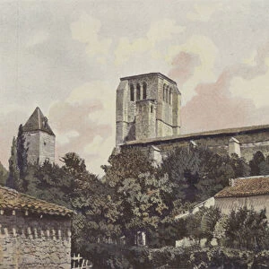 Larroumieu, Eglise (Ancienne Collegiale) (colour photo)