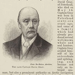 The late Captain David Gray (engraving)