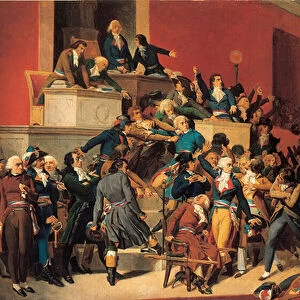 Le 9 Thermidor (The Arrest of Robespierre 27 July 1794) (oil on canvas)