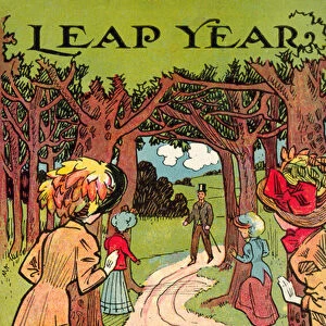 Leap Year Proposal (colour litho)