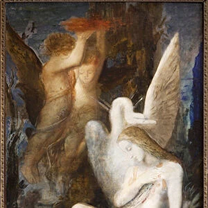 Leda and the swan (oil on canvas)