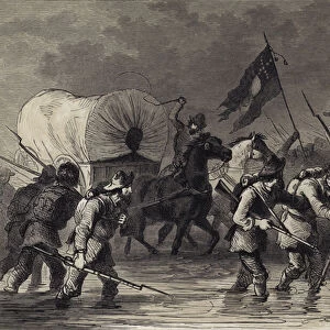 Lees Retreat after the Battle of Gettysburg (engraving)