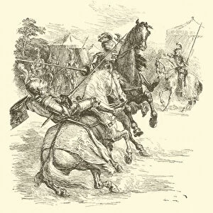 The Legend Of Britomart, The Tournament (engraving)