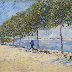 "Les quais de Seine, Paris"Peinture de Vincent van Gogh (1853-1890) 1887 Amsterdam, Van gogh museum