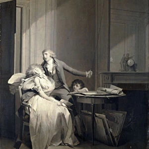 The Letter or The Fainting, (oil on canvas)