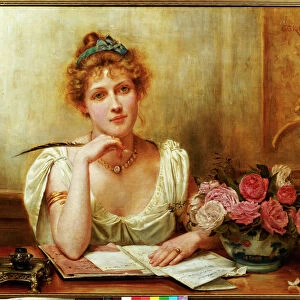 The Letter (oil on canvas)