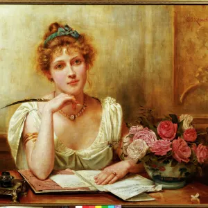 The Letter (oil on canvas)