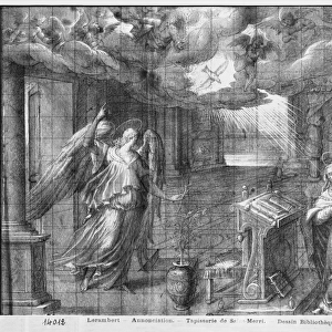 Life of Christ, Annunciation, preparatory study of tapestry cartoon for the Church