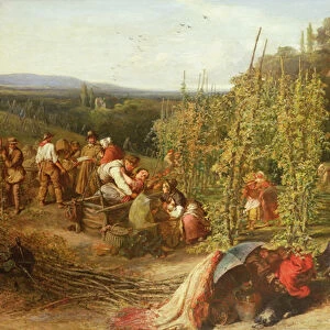 Life in the Hop Garden, 1859 (oil on canvas)