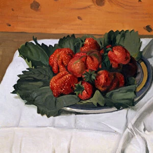 Still Life with Strawberries, 1921 (oil on canvas)