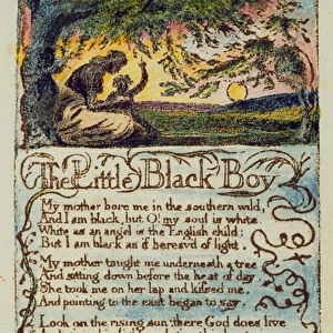 The Little Black Boy, plate 8 (Bentley 9) from Songs of Innocence