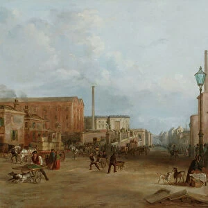 London Road, Manchester, 1844-1850 (oil on canvas)