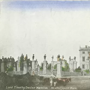 Lord Timothy Dexter Mansion, Newburyport, Massachusetts, USA (colour litho)