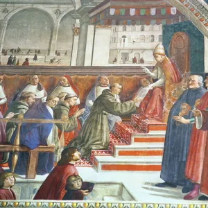 Lorenzo de Medici, Sassetti and his Son with Antonio Pucci, from the Sassetti Chapel