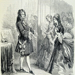 Louis XIV distributed tickets for feasts and galantes in 1664